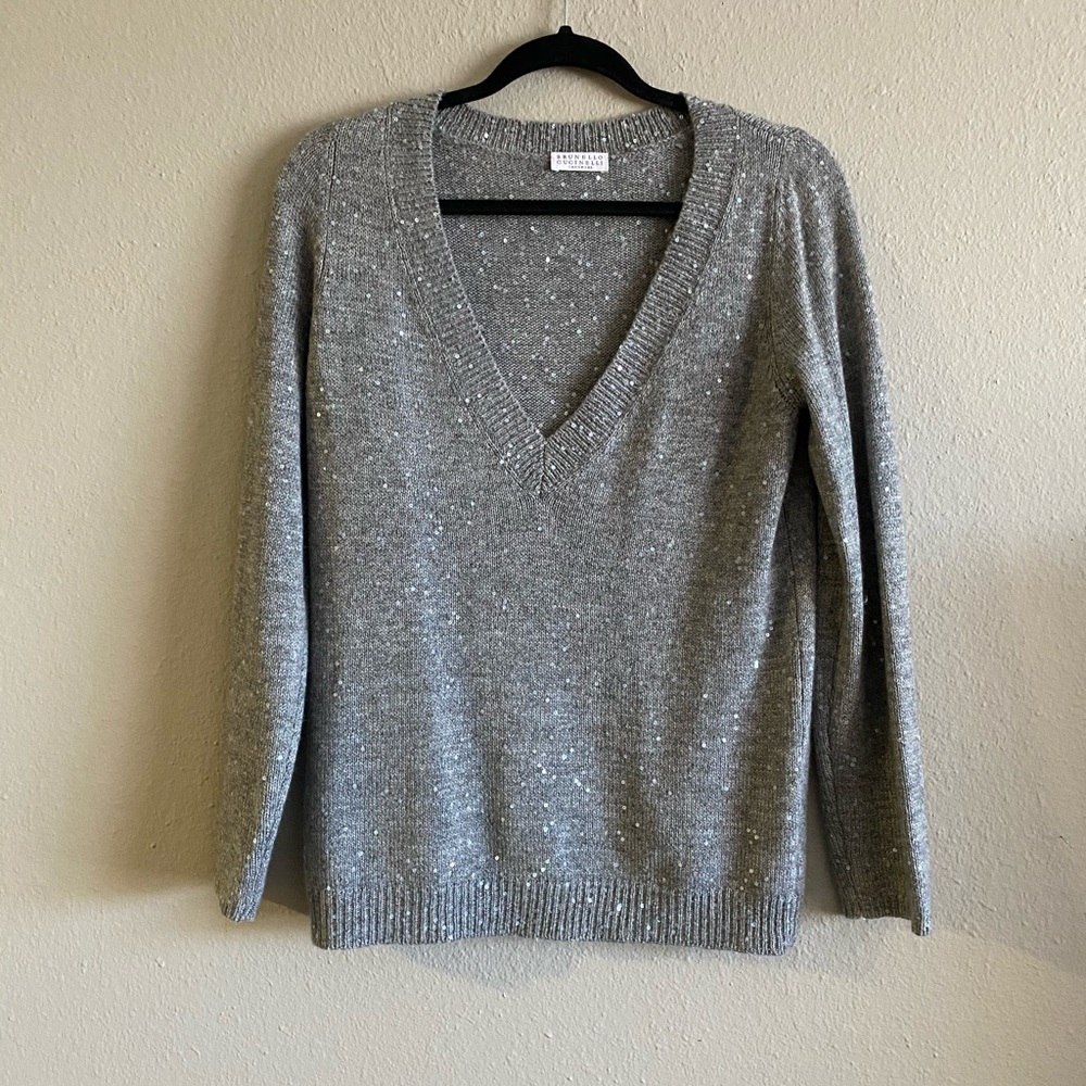 Sparkling pull over sweater